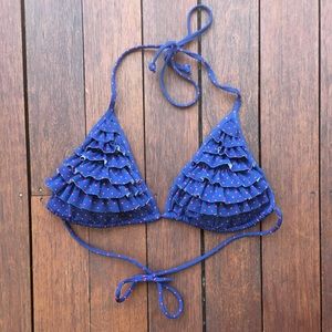 Kirra Pacsun Triangle Polka Dot Bikini Top